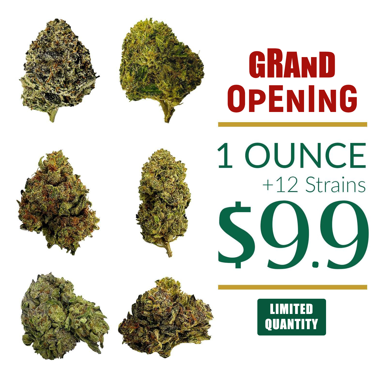 THCA Flower $9.9 Ounce
