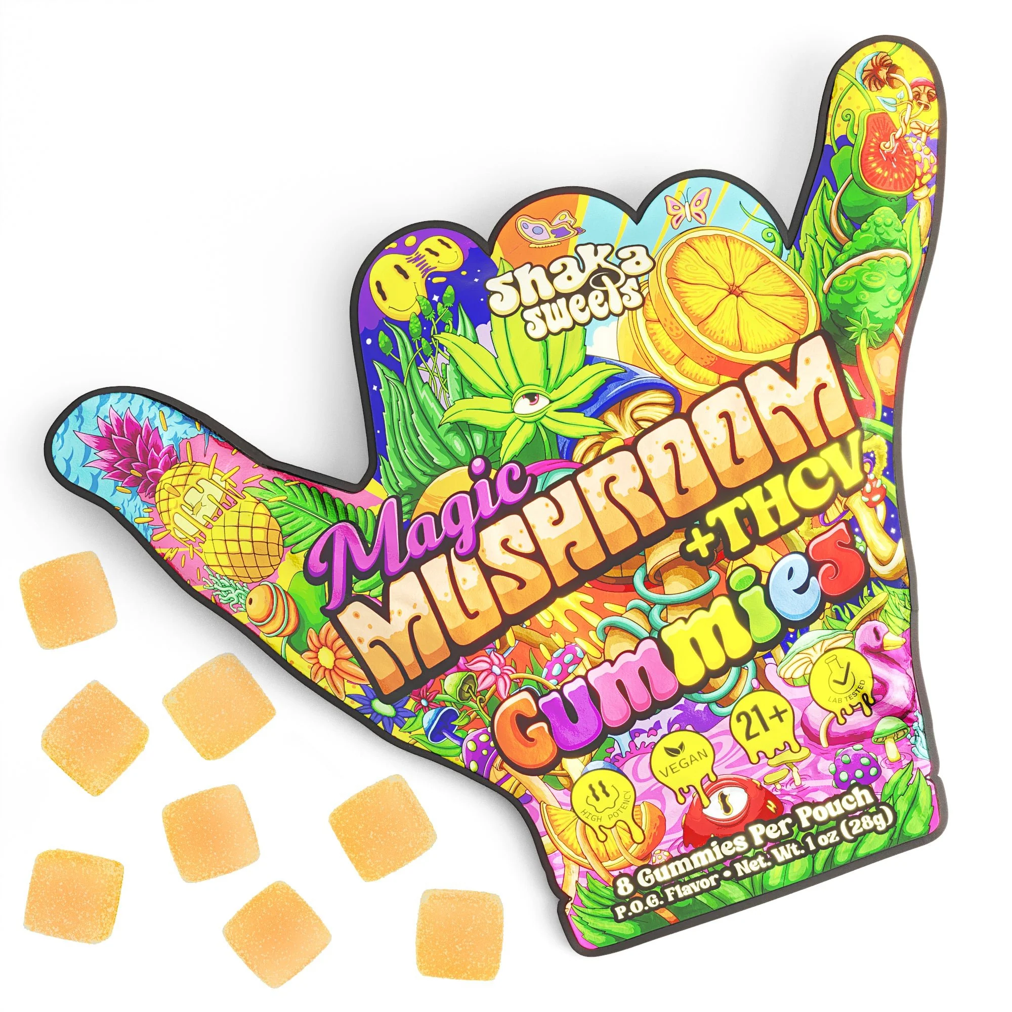 Erth Wellness Shaka Sweets Magic Mushroom + THCV - P.O.G. Flavor