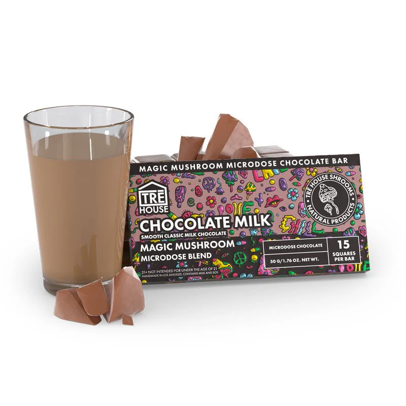 TreHouse Magic Mushroom Chocolate Bar - Chocolate Milk