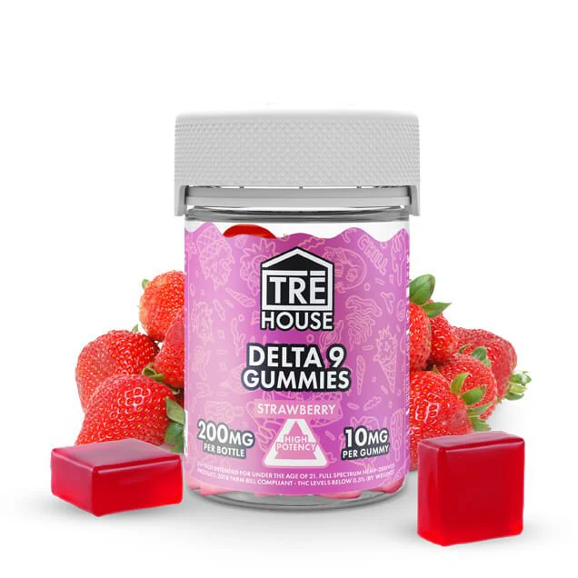 TreHouse Delta 9 Gummies - 200mg - Strawberry