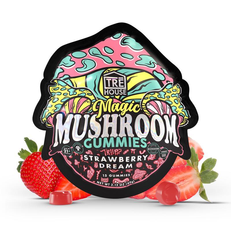 TreHouse Magic Mushroom Gummies - Strawberry Dream Flavor