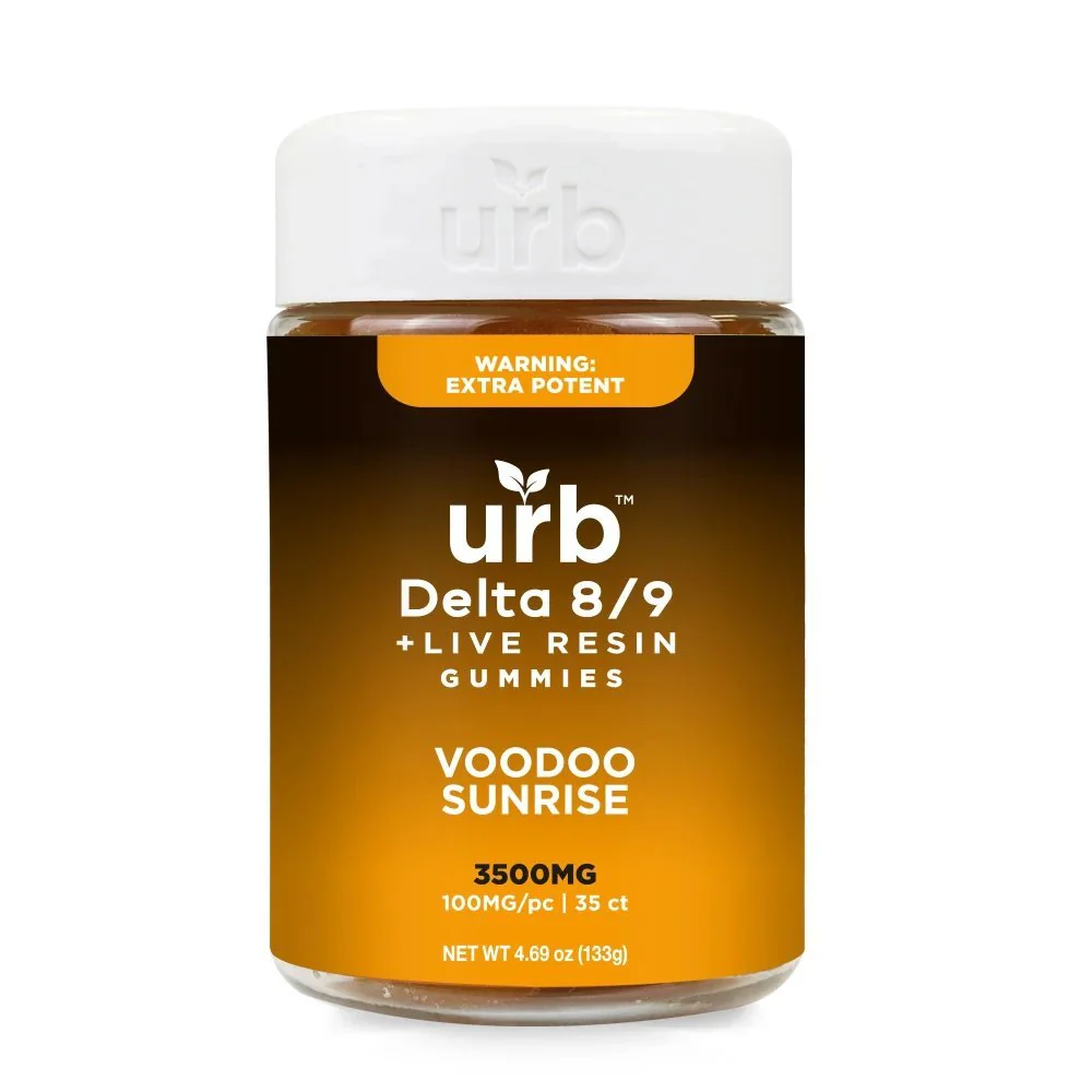 Urb Delta 8 / Delta 9 Gummies - 35ct - 100mg - Voodoo Sunrise Flavor