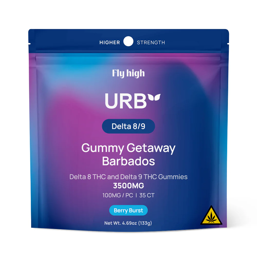 Urb Delta 8 / Delta 9 Gummies - 35ct - 100mg - Berry Burst Flavor