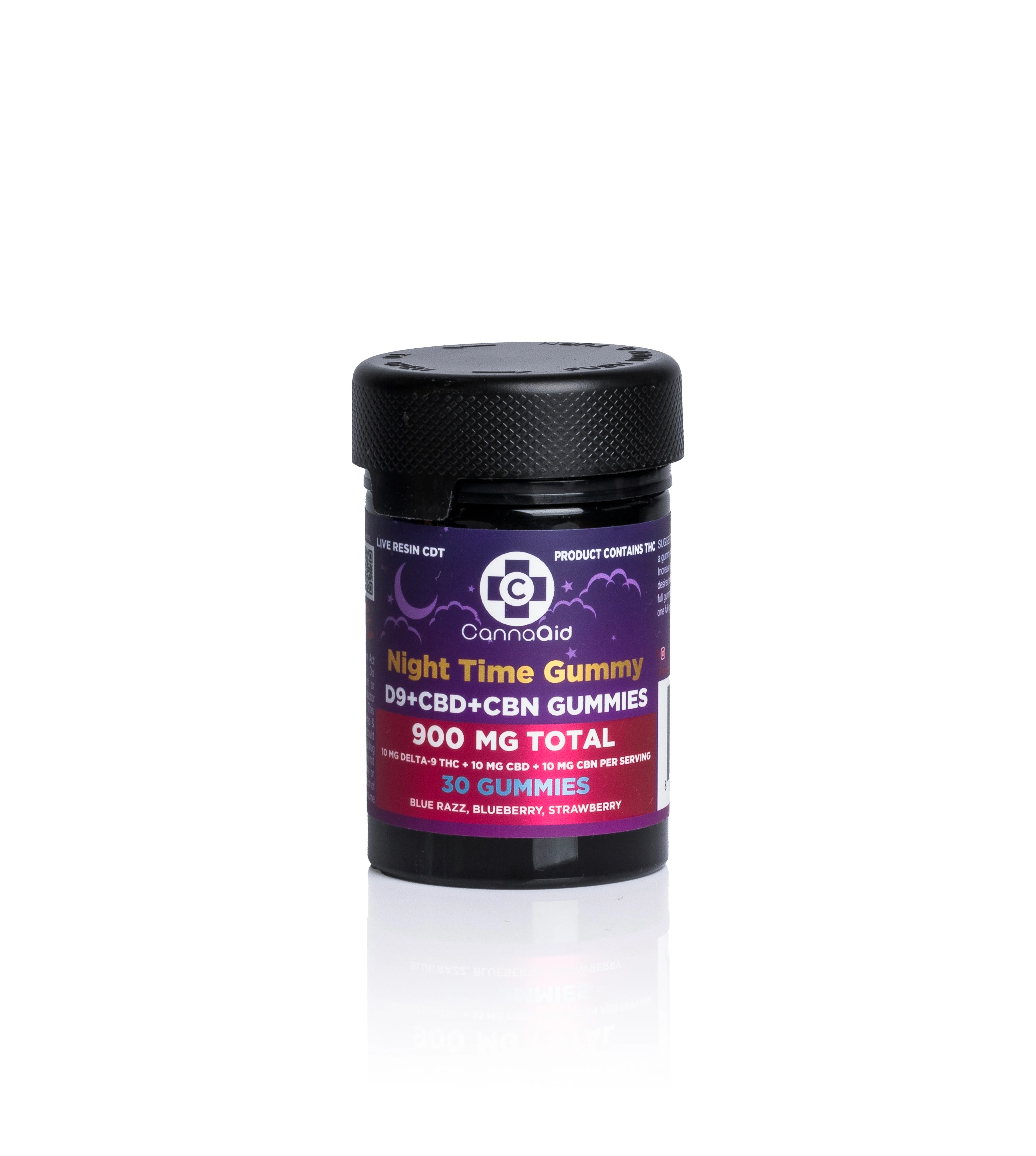 CannaAid Delta 9 + CBD + CBN Night Time Gummies
