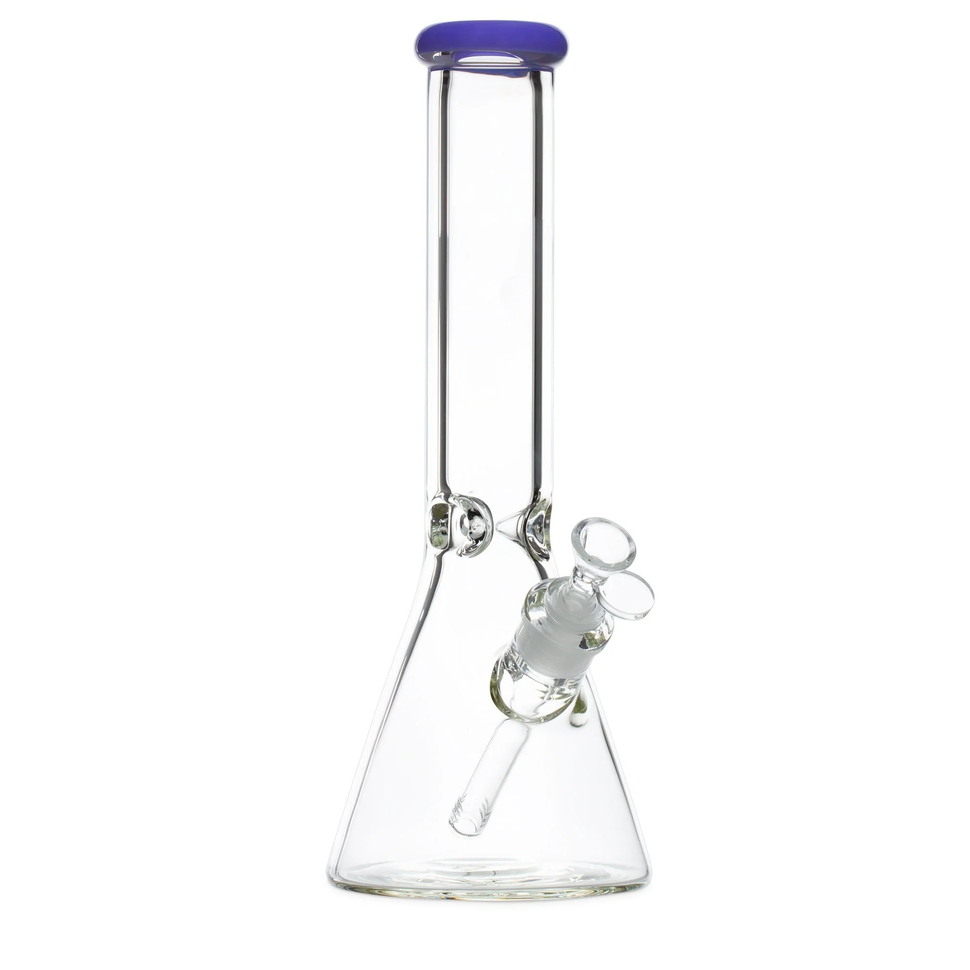 Thick Beaker Bong with Purple Accent