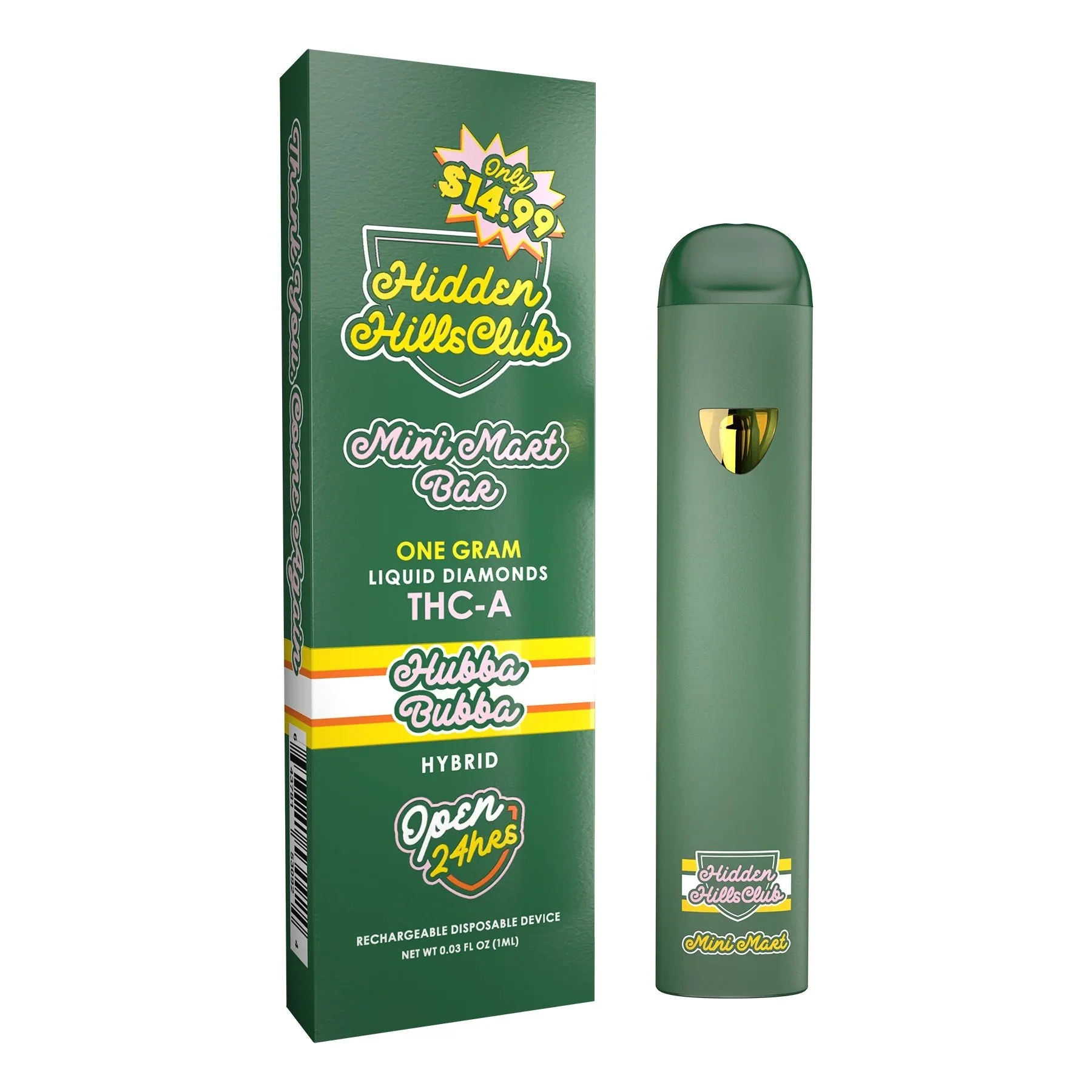 Hidden Hills Mini Mart Bar - Hubba Bubba Hybrid Disposable Vape