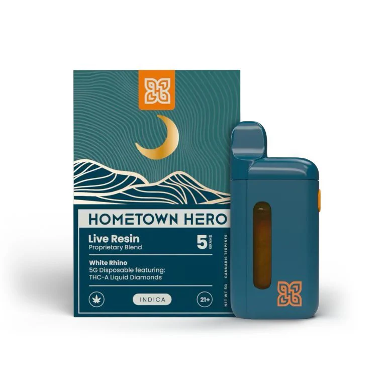 Hometown Hero THC-A Disposable Vape - 5g - White Rhino